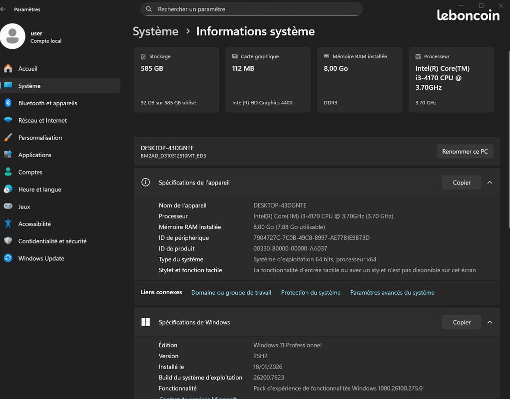 Pc bureau Asuspro (image 4)