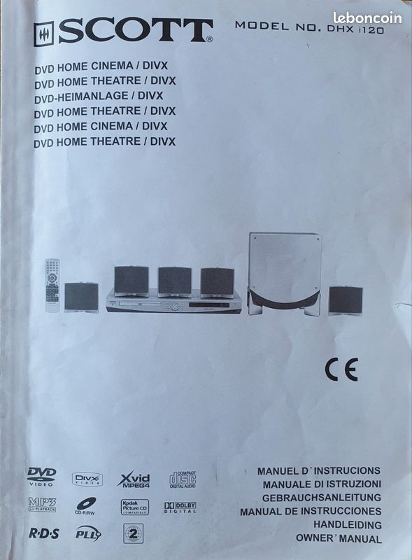 Lecteur DVD HOME CINÉMA DIVX SCOTT (image 3)