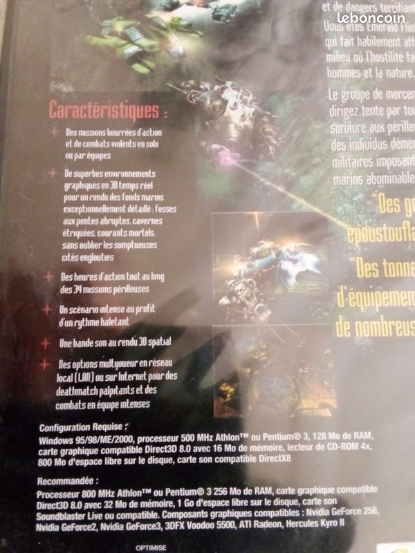 Jeu PC Aquanox (Aqua Nox) De Jowood - Neuf Sous Blister, édition Originale