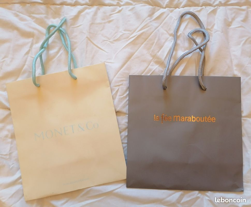 2 sacs d'emballage Monet & CO et la fée maraboutée (image 1)