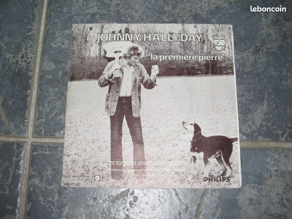 J.hallyday elle m'oublie 45 tours (image 2)