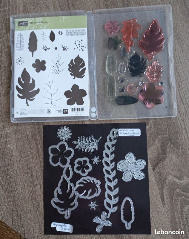 Scrapbooking tampons Botanic Blooms et poinçons thinlits Paysagiste Stampin Up (image 1)