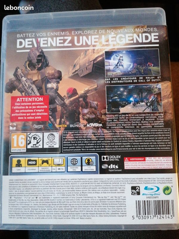 Jeux PS3 DESTINY (image 2)