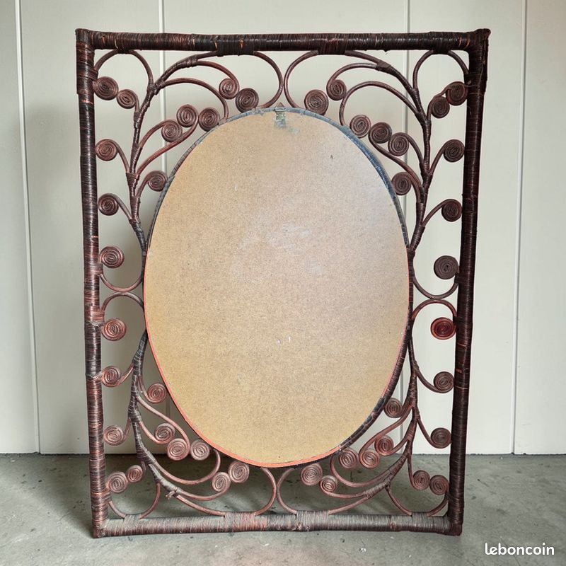 Miroir peacock années 70 (image 4)