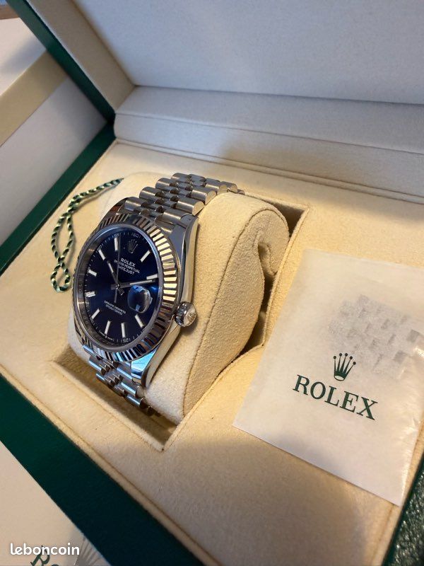 Rolelex Datejust 41 – Réf. 126334 – Cadran bleu – Jubilee – Full Set 2023 (image 4)