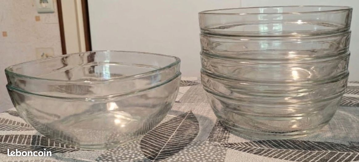 Lot de 6 SALADIERS en verre (image 2)