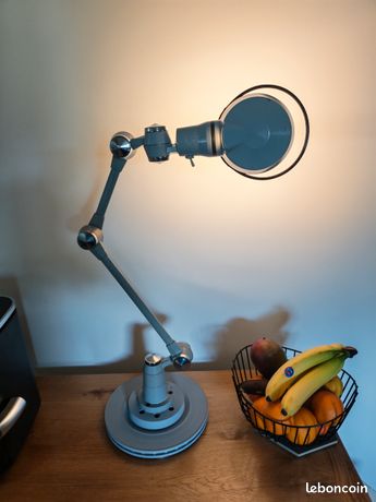 Lampe D'atelier Style Industriel – Métal Argenté – Neuve – Câblée électrique