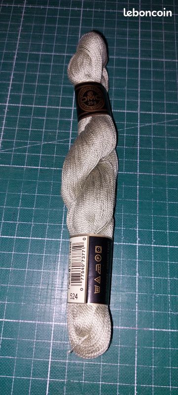 Echeveau coton perlé 8 dmc 25 gr vert 524 neuf (image 1)