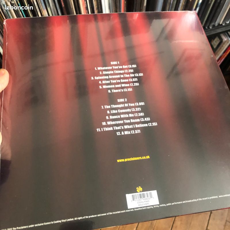 The Proclaimers – Like Comedy Vinyle or (Gold) – Neuf scellé – Réédition 2022 (image 3)