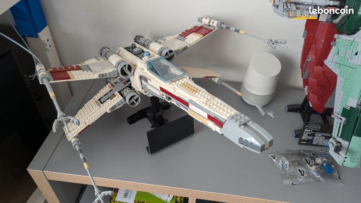 Lot vaisseaux Lego Star Wars Tie Fighter, X-Wing, Slave I Jeux