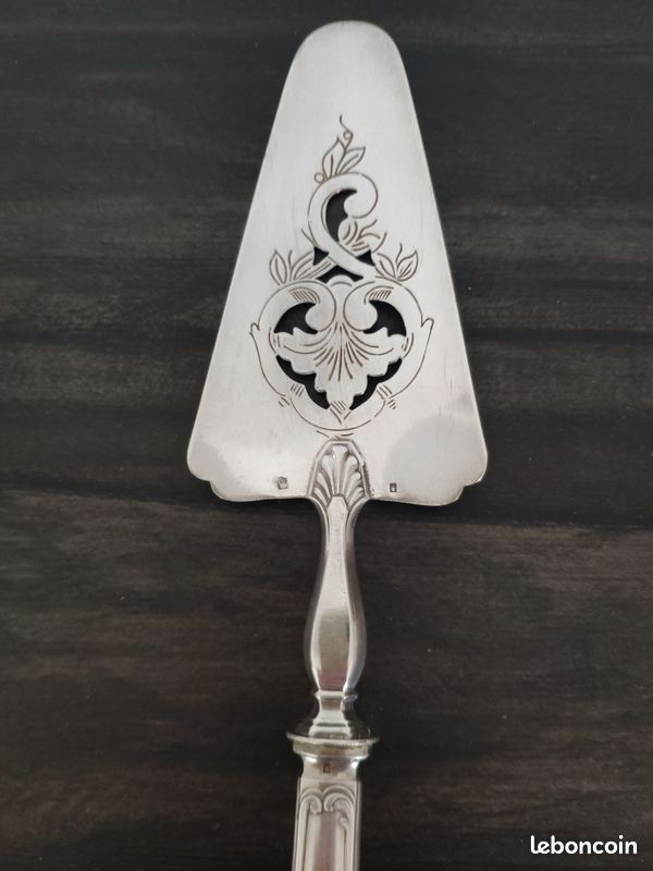 Pelle à Tarte En Argent Massif – Style Art Nouveau – Pièce Vintage