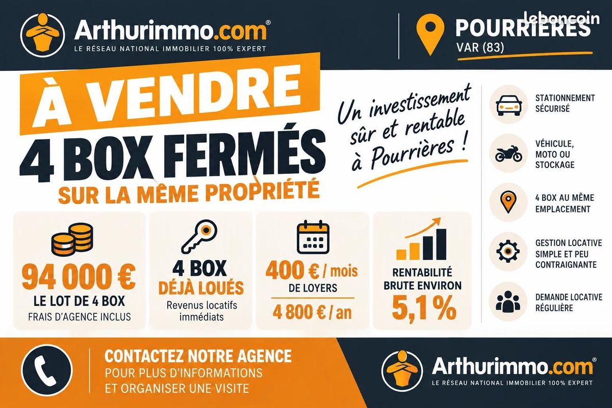 Parking 68 m² · à Pourrières · 68 m² · 94 000 €