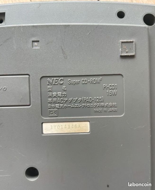 PC Engine / TurboGrafX 16 - Super CD-ROM 2 Add-On PI-CD1 + Zubehör [NEC
