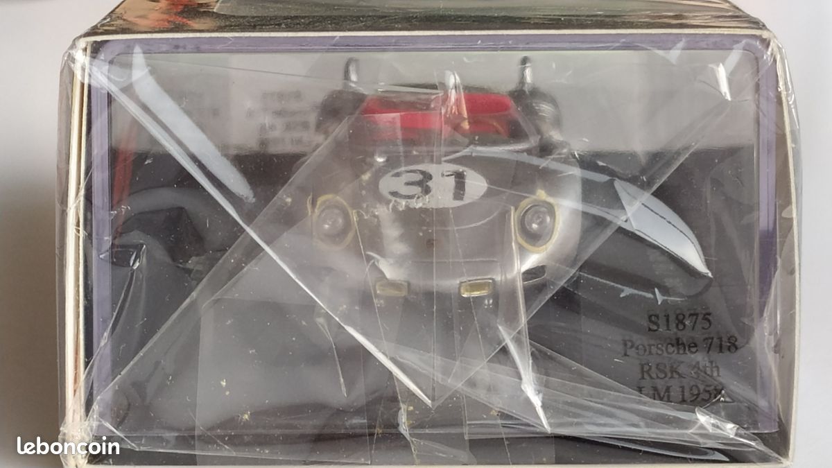 Miniature Porsche 718 1/43 Spark 1962 No.38 C.Godin De Beaufort GP
