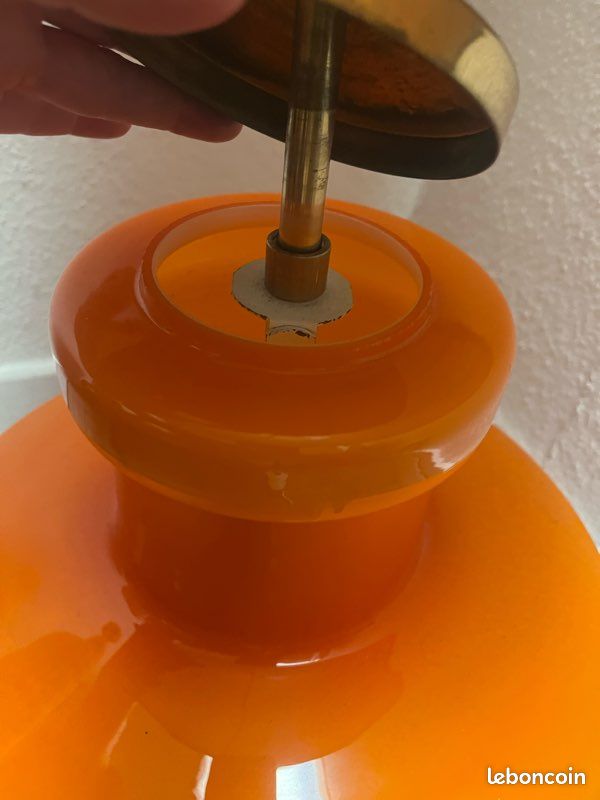 Lampe De Poche Vintage Soviétique FOTON ZIM URSS - Plastique Orange, Occasion, Bel état
