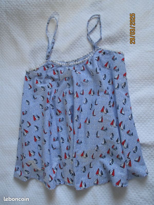 CARACO FLUIDE d'ETE Motif VOILIERS T.36/S (image 1)