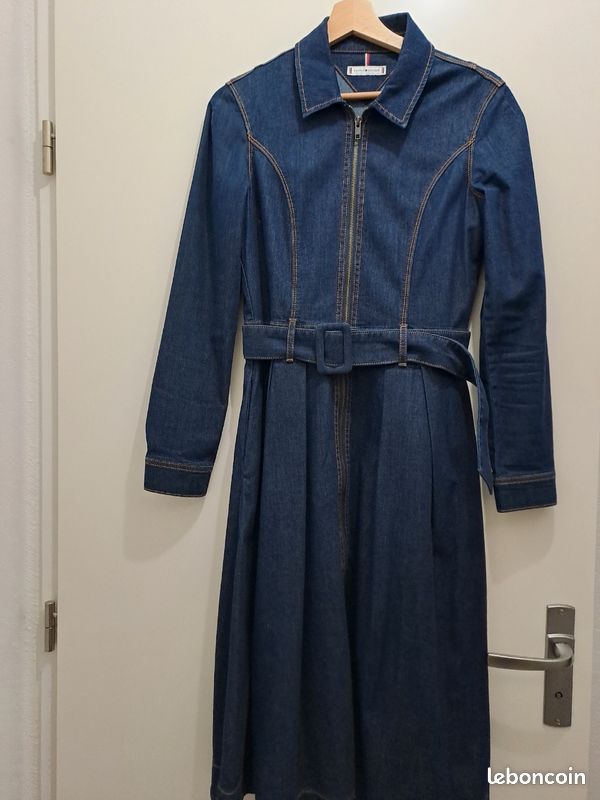 Robe jean longue tommy hilfiger Vêtements