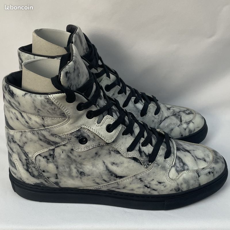 Baskets Balenciaga Balenciaga Marbre Noir Baskets Sneakers