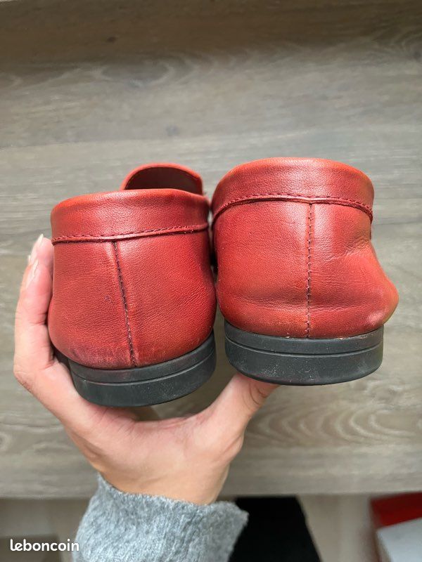 Mocassins Arcus cuir rouge 41 (image 8)