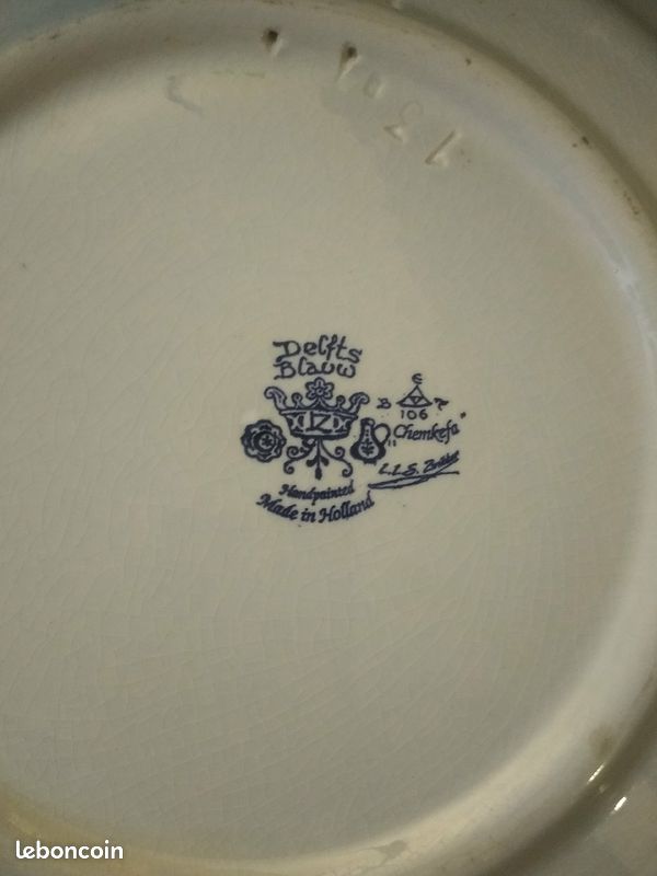 Grande assiettes décoratives delfts blauw hollande (image 2)