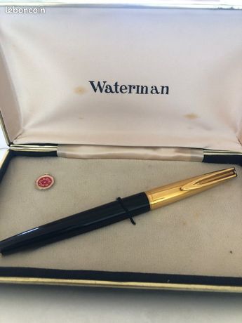 Stylo Plume Vintage Waterman Lady - Années 60-70 - Neuf De Stock N315 - Résine Noire - Jamais Encré