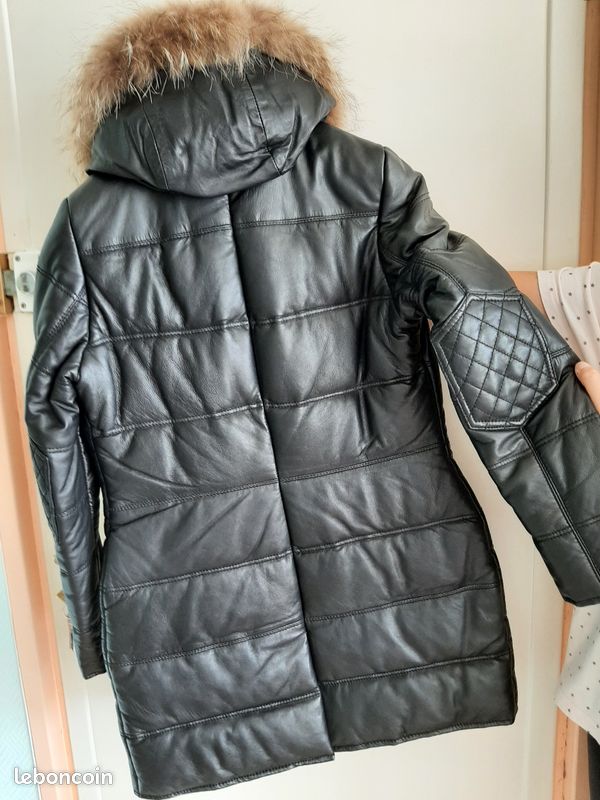 Parka neuve en cuir marque KAPORAL taille M (36/38) (image 2)