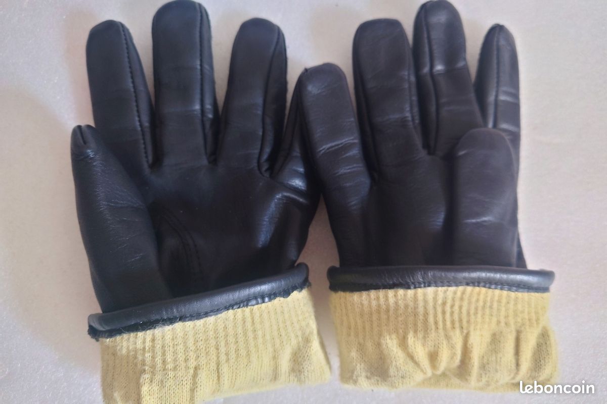 Gants anti coupures ,cuir avec doublure Kevlar 9,5 (image 3)