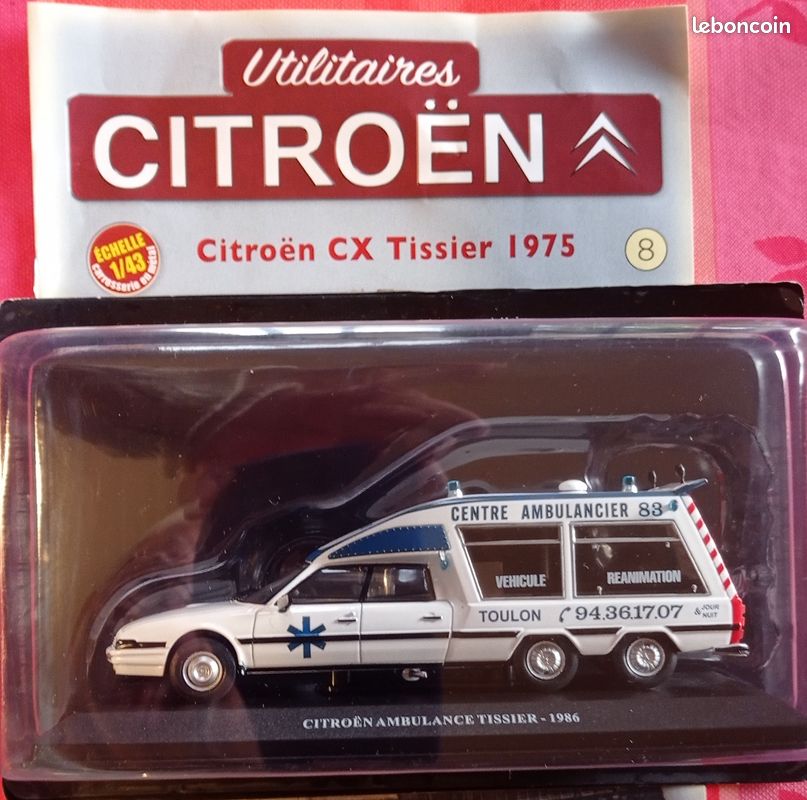 Modèle Réduit Citroën CX Ambulance Tissier N°8 à L'échelle 1