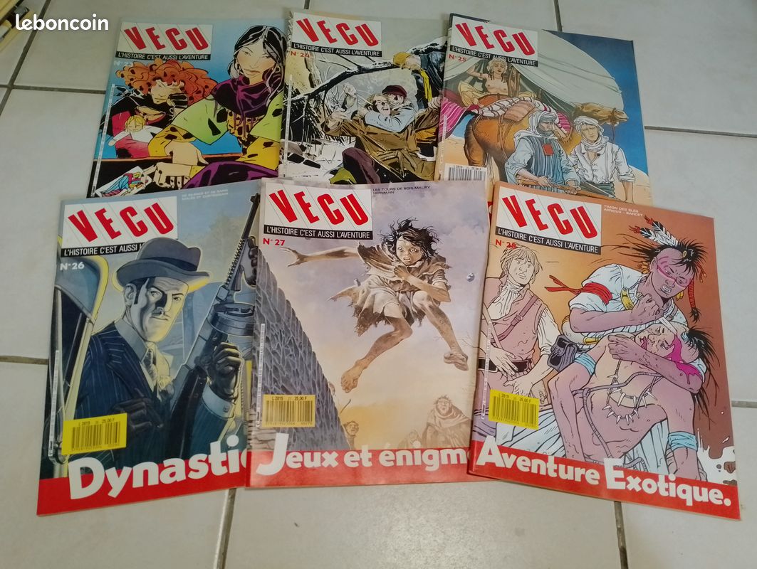 Collection de 49 magazines BD VECU, L’histoire c’est aussi L’aventure - Années 80 (image 6)
