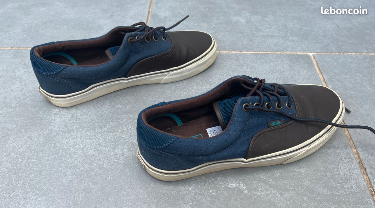 Sneakers Vans Bleu Semelle Marron VANS Homme Marron Et