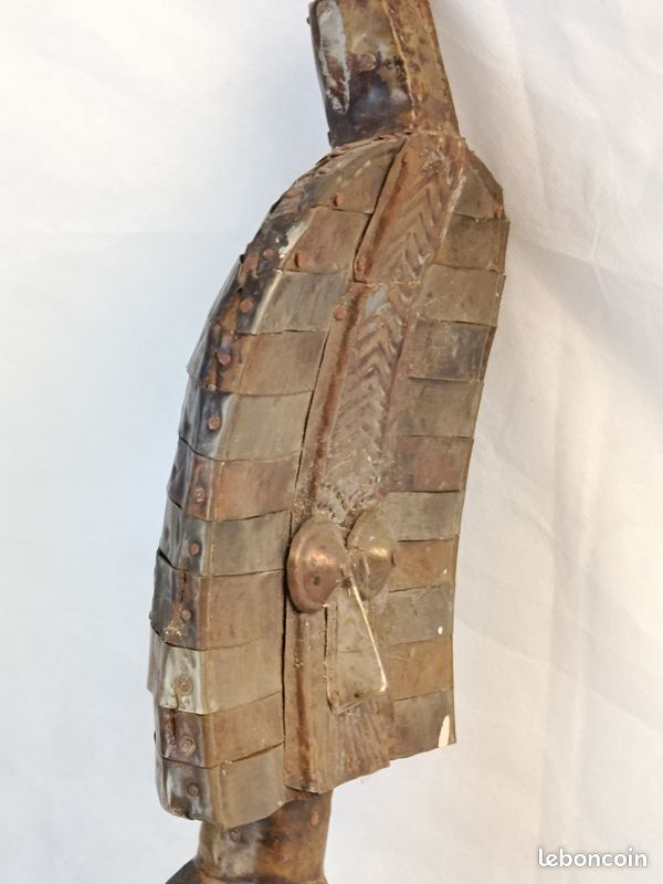Reliquaire Kota ancien en bois et métal – 49 cm (image 7)
