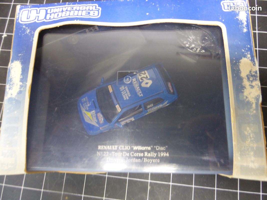 Renault clio williams Diac tour de Corse rally 1994 Jordan / Boyere universal hobbies 1/43 ancien vieux vintage collection miniature Camion voiture automobilia jouet (image 18)