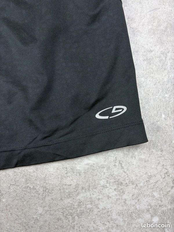 Champion short de sport avec poches noir duodry + homme taille XL running training #U2403 (image 2)