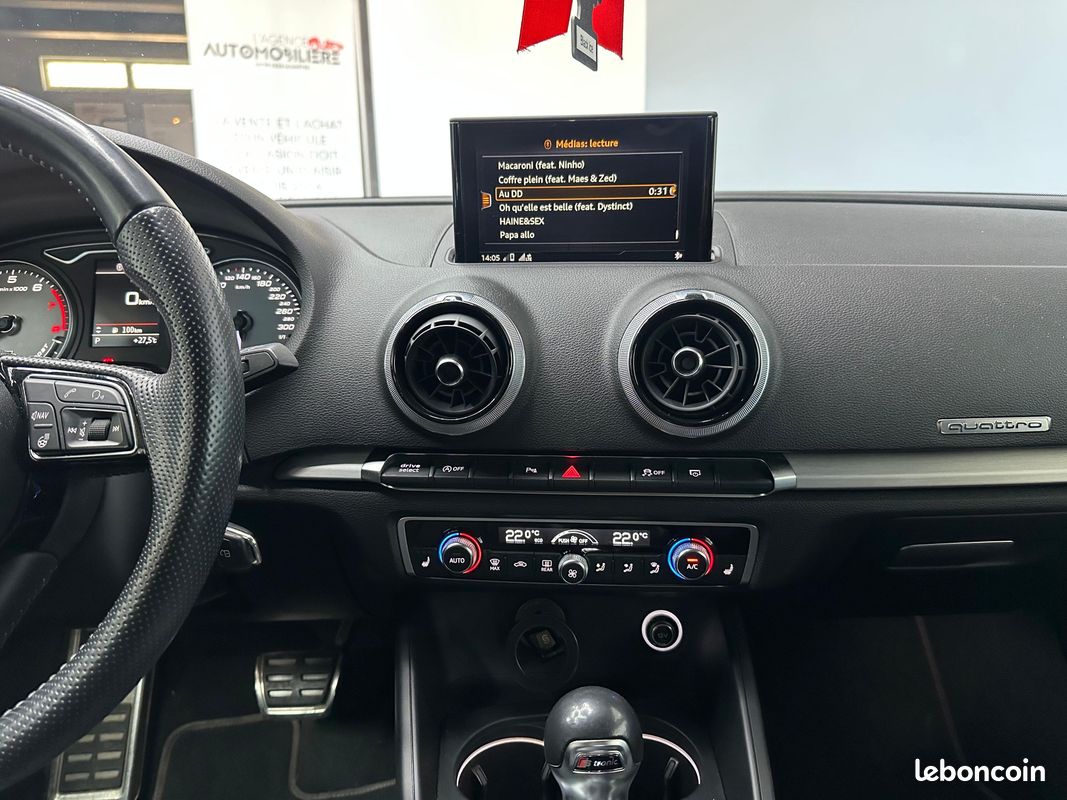 AUDI S3 SPORTBACK 2.0 TFSI 310 Ch QUATTRO S TRONIC 7 (image 14)