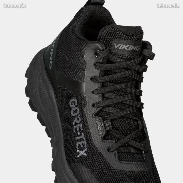 Chaussures de Marche VIKING stride spike (avec semelle cloutée) anti verglas, noires en 38, neuves (image 4)