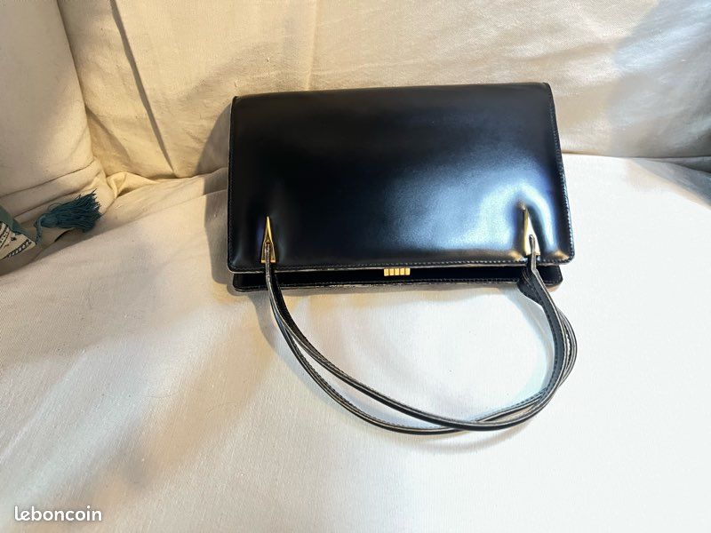 Sac a main cuir vintage (image 2)