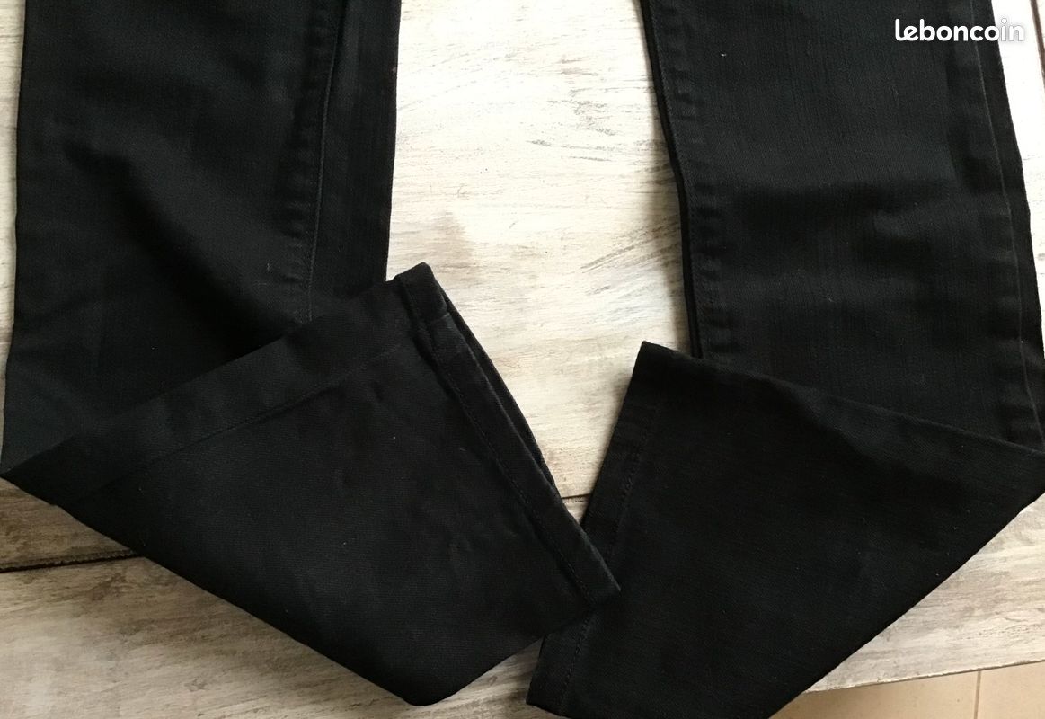 Jean femme noir Kiabi T-38 (image 2)