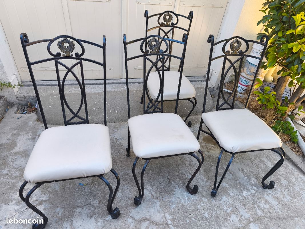 Chaises fer forgé (image 3)