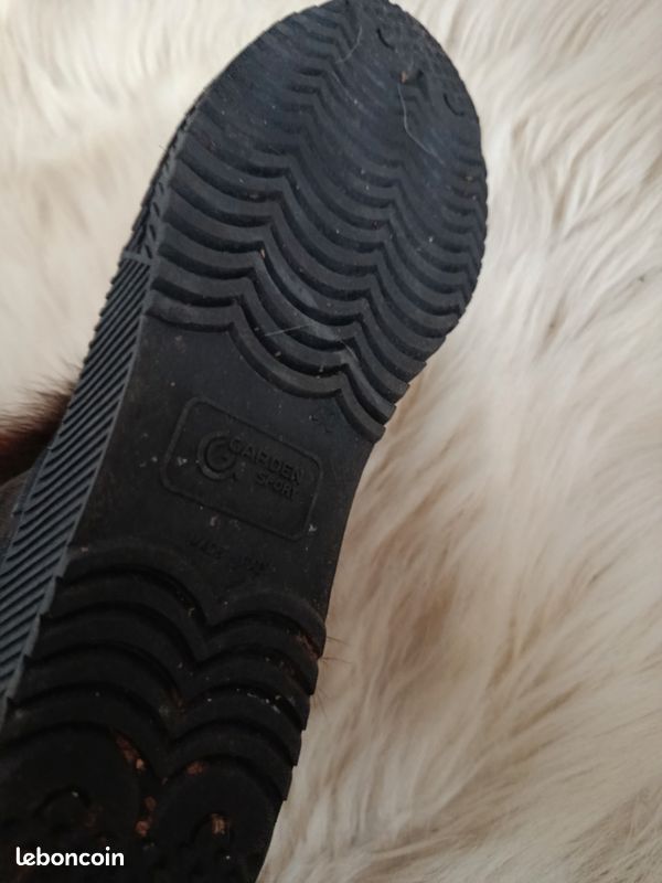 Bottes Fourrées Vintage GARDEN Sport - Taille 40 - Synthétique Et Laine - Pour La Neige - Occasion Bon état