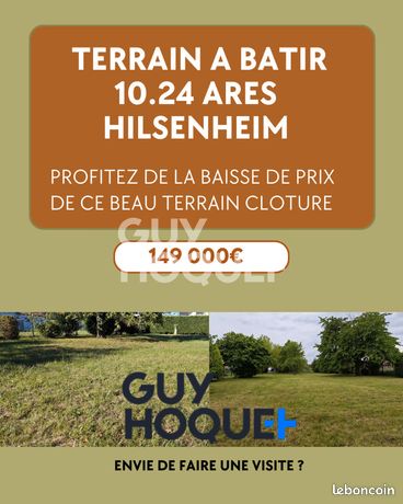 Terrain 1024 m² HILSENHEIM