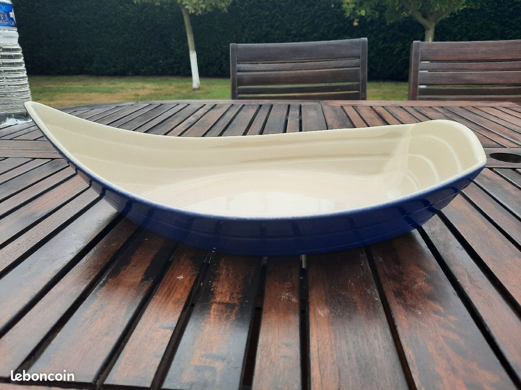 Lot de 2 moules forme coquillage et bateau, beige et bleu, fait en Bretagne (image 3)