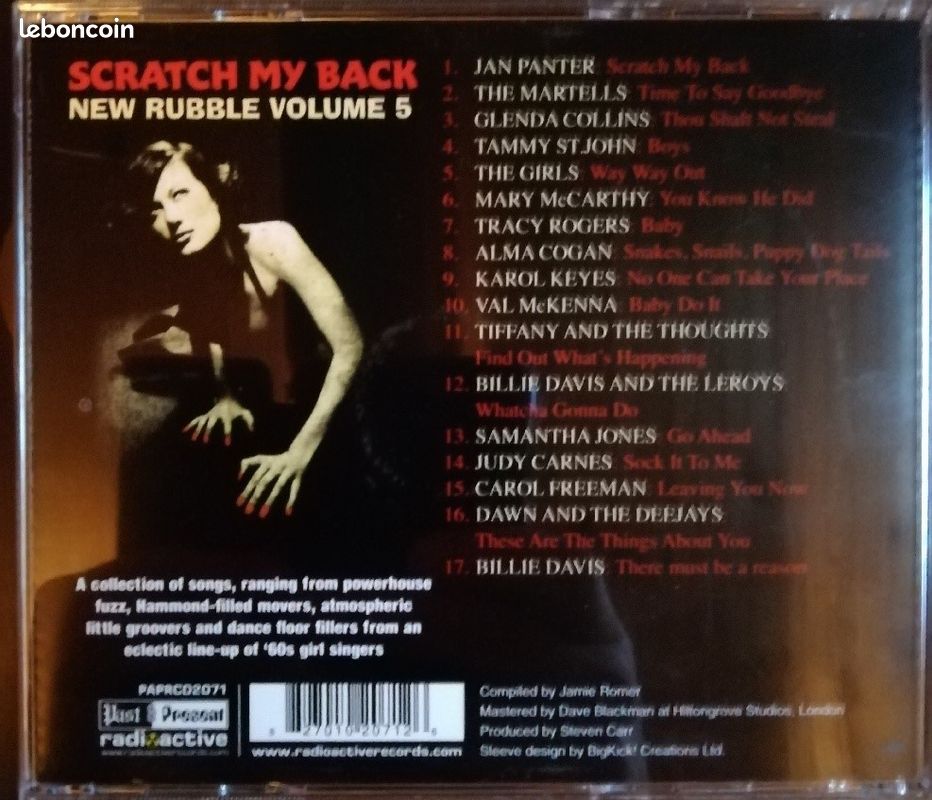 Cd Rubble "Scratch my back" garage girls (image 2)