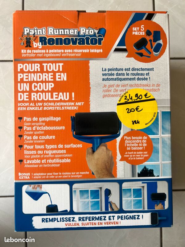 Rouleau à peinture avec réservoir (image 1)
