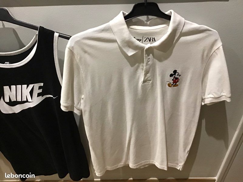 Lots 2 polos + 1 Tee-shirts taille M bon état (image 2)