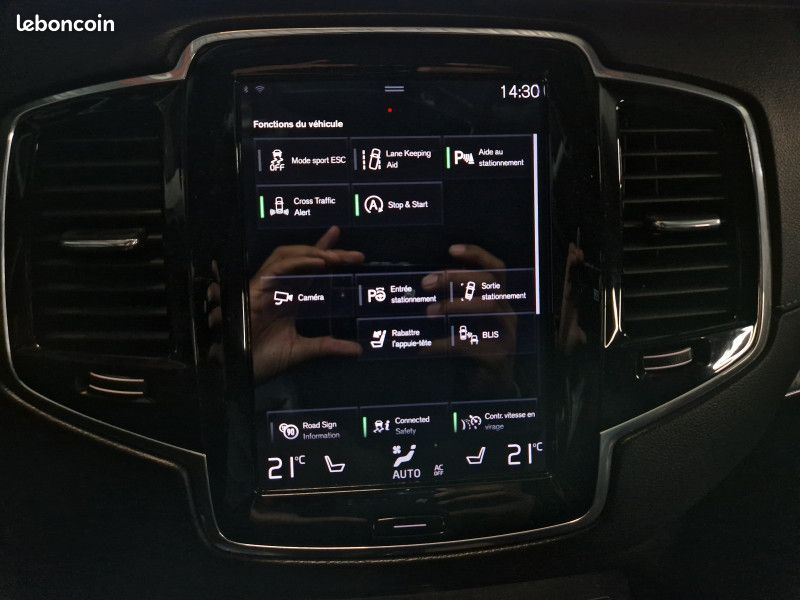 Volvo XC90 B5 AWD MICRO-HYBRIDE 235CH INSCRIPTION GEARTRO 5 PLACES * CAMERA 360 * CARPLAY (image 19)