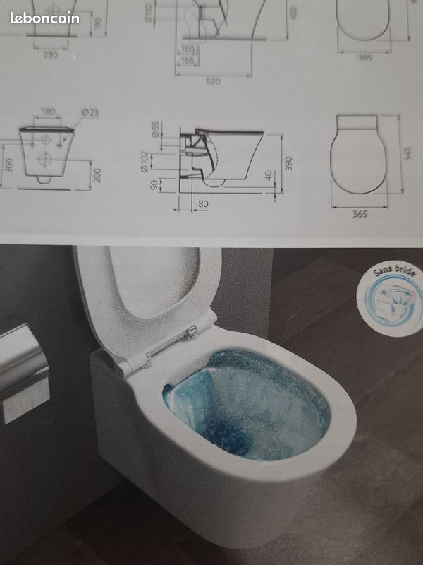 Wc ideal standard neuf modèle amazi acheté chez aubade (image 4)