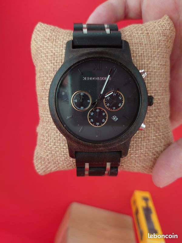 Jeddo & Sons Montre Chronographe en Bois et Acier (image 3)