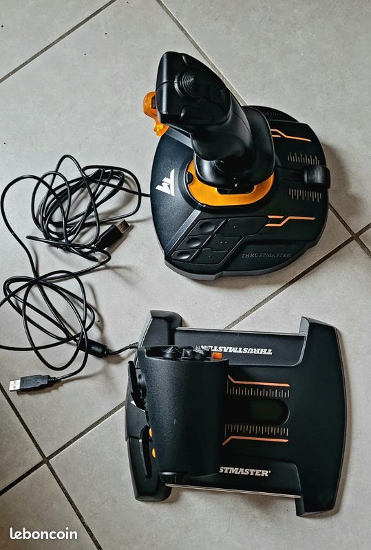 Joystick Thrustmaster T.16000M - Version Avec Boîte - Occasion En Bon état De Fonctionnement - Idéal Pour Les Simulateurs De Vol