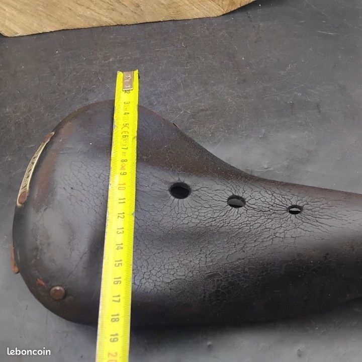 Selle Vélo Vintage Brooks à Ressorts Cuir Marron - Occasion, Défauts