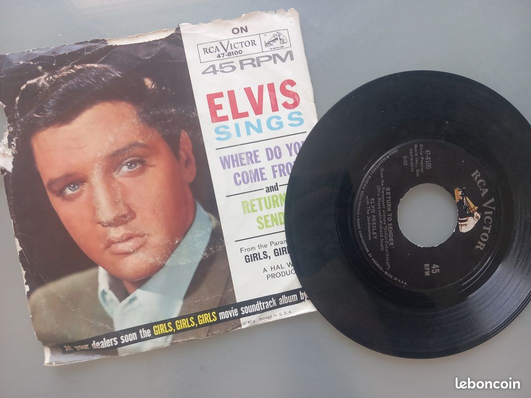 Elvis presley 45t vynile pressage etranger (image 2)
